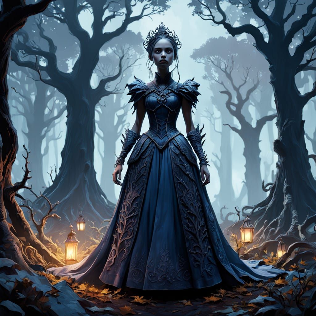 Mystical Princess Confronts Haunting Shadows in the Dark For...