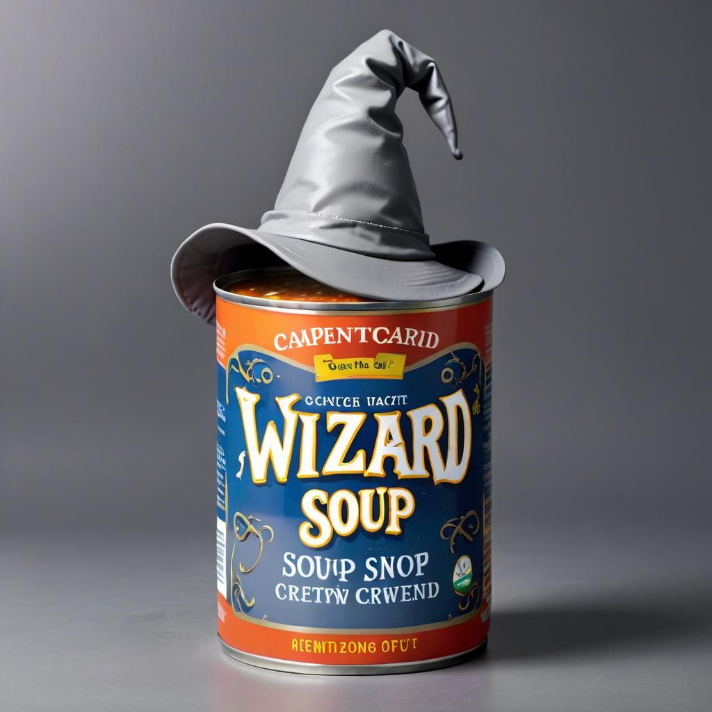 Soup Can Wizard Hat Still Life