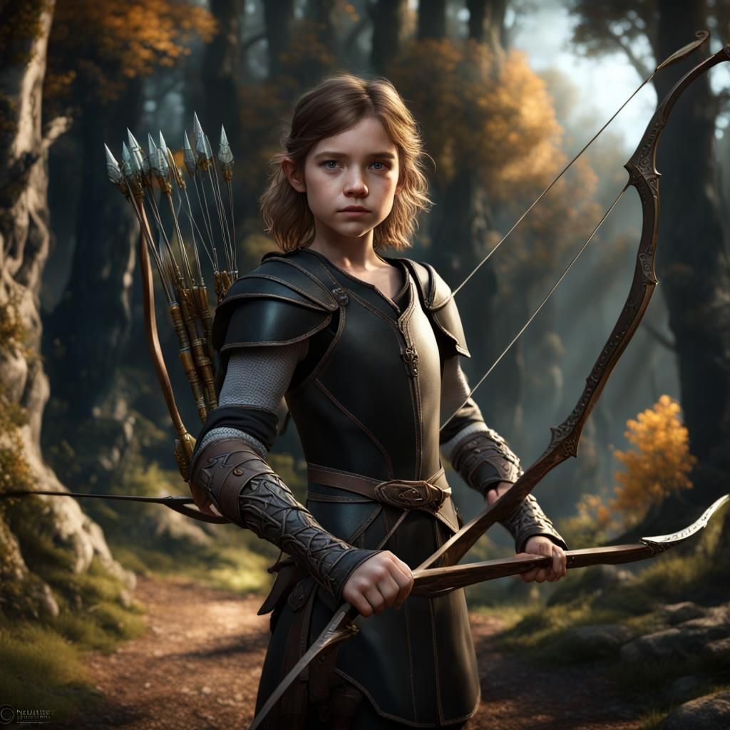 Hobbit Thief in Forest: Fantasy Concept Art