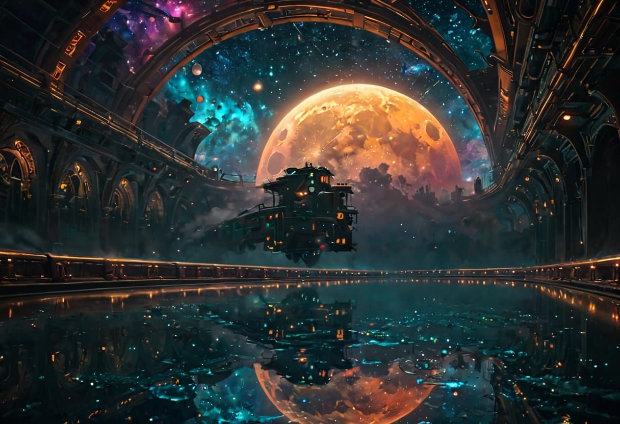 Magical Train Whisks Away with Celestial Wheels