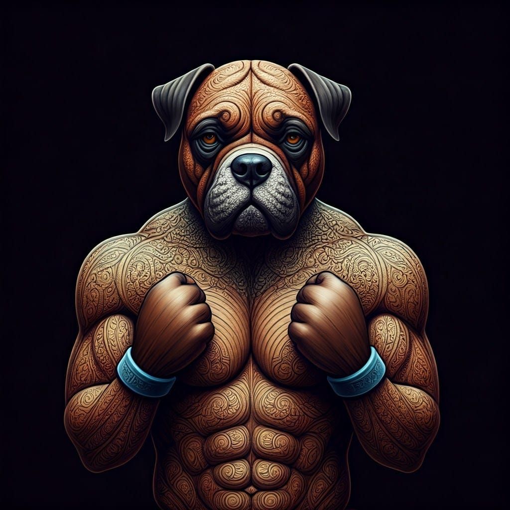 Fractured Boxer in a Goreyesque Vibe