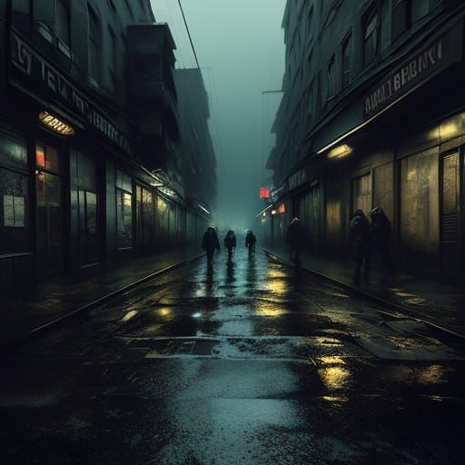 Gritty Urban Concept Art: Woman Battles Cancer