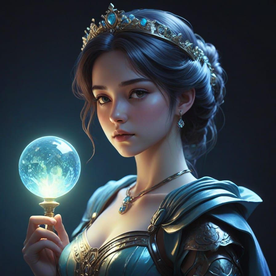 Regal Princess of Prosperity in Ancient Roman Myth