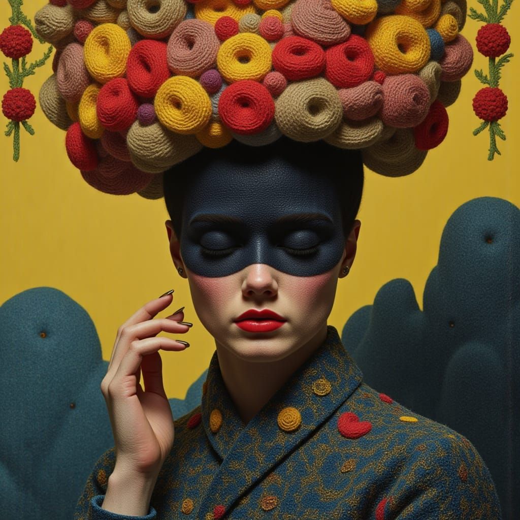 Textured Portrait in Dreamscape Fantasy Style