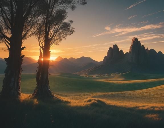 Armenian Landscape: Epic Cinematic Digital Painting