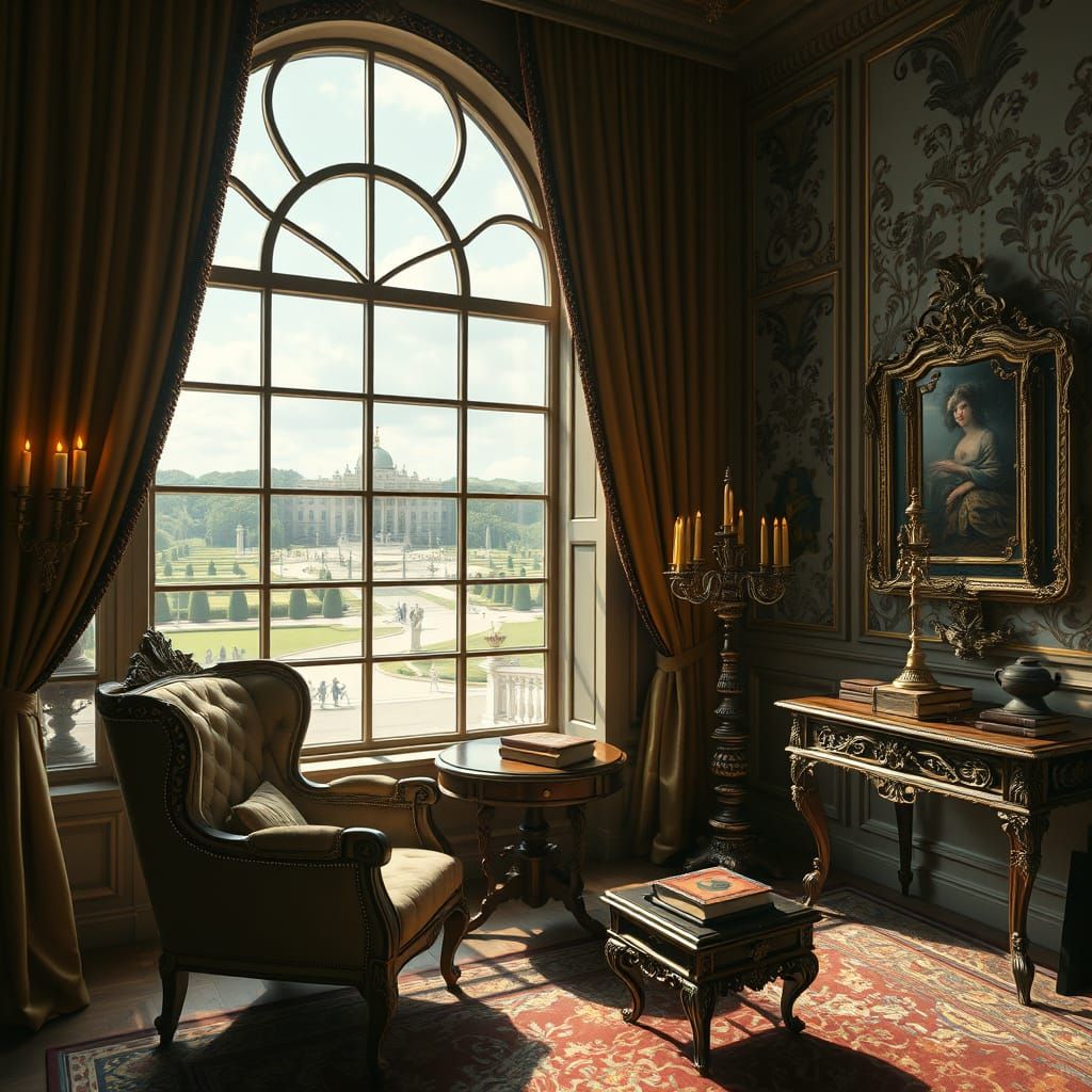 Cozy Palace Corner with Louis XV Armchair