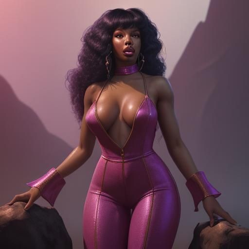 Sza as a Bad Mamma Jamma 70s