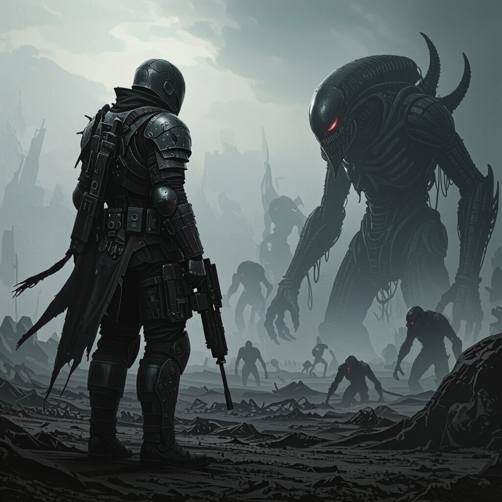 Soldier in Dark Monster World Book Cover