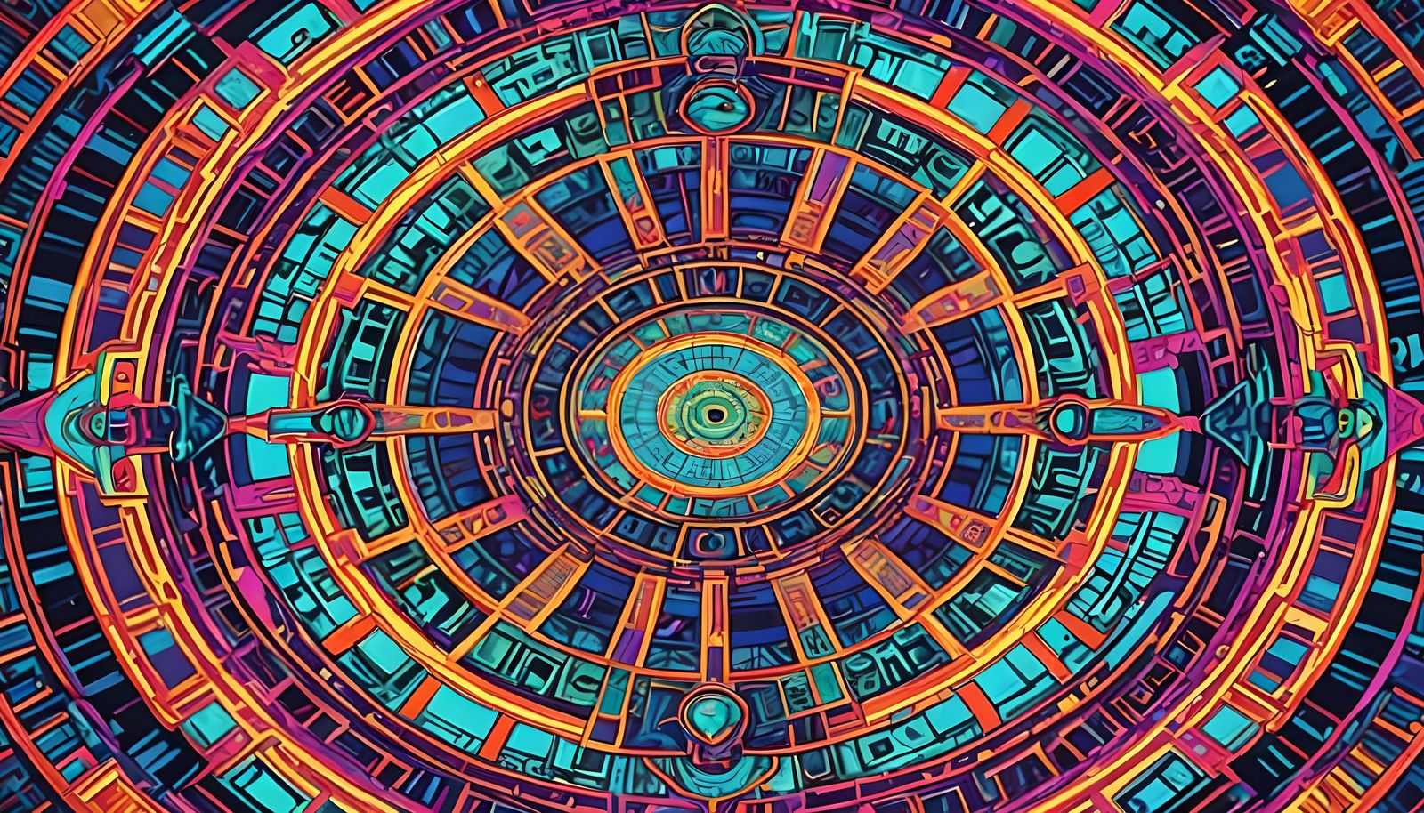Futuristic Moneybill Design in Fluorescent Colors