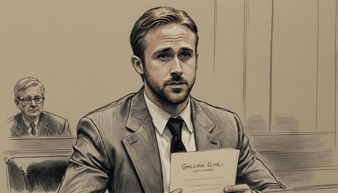 Ryan Gosling in Courtroom Scene