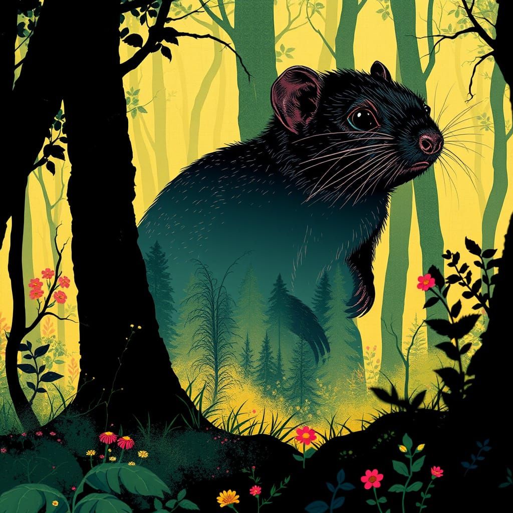 Forest Night Life