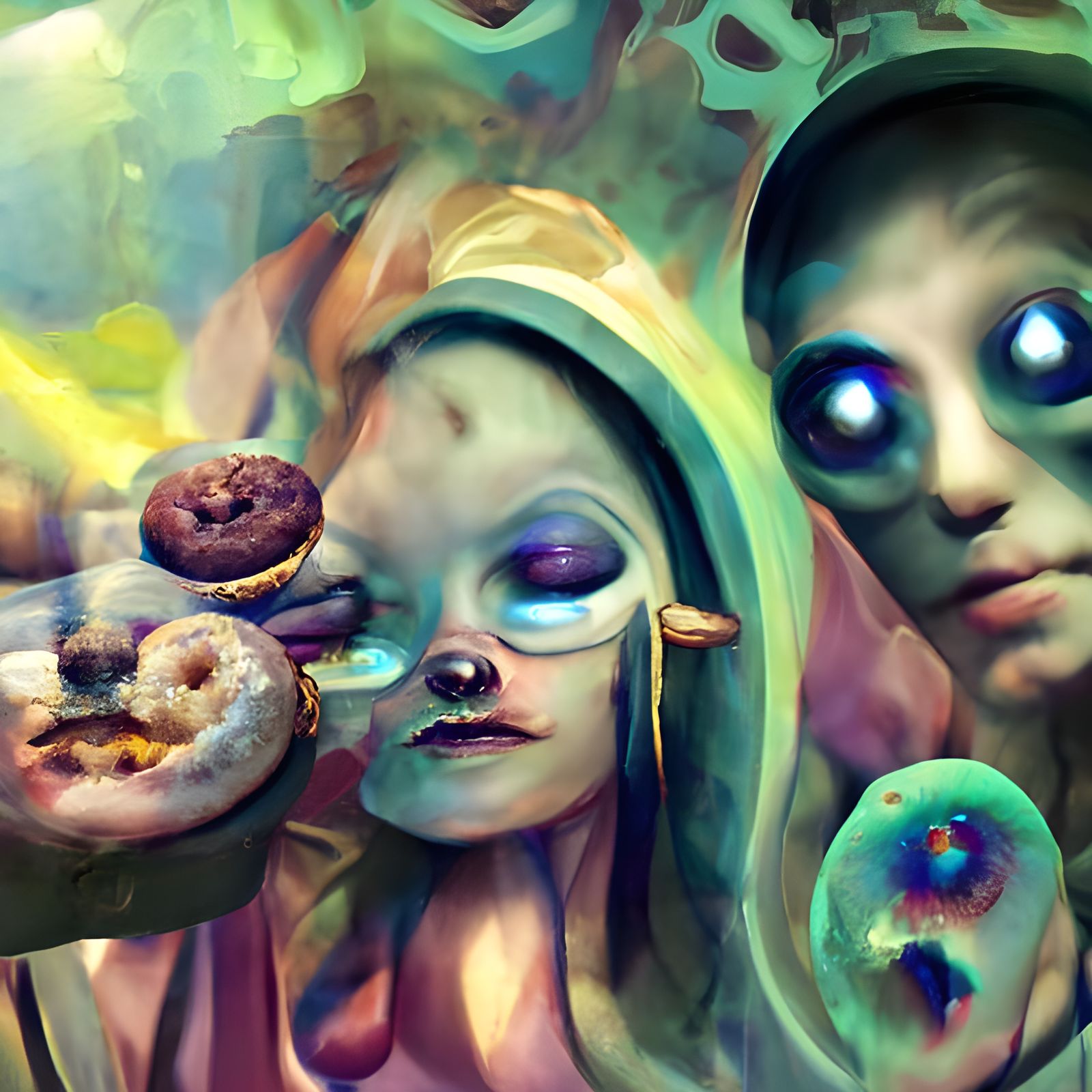 Surreal Donut Dogs and Fireworks in Ooze