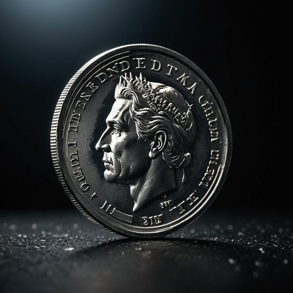 Silver Coin Flip: Cinematic Macro Photography
