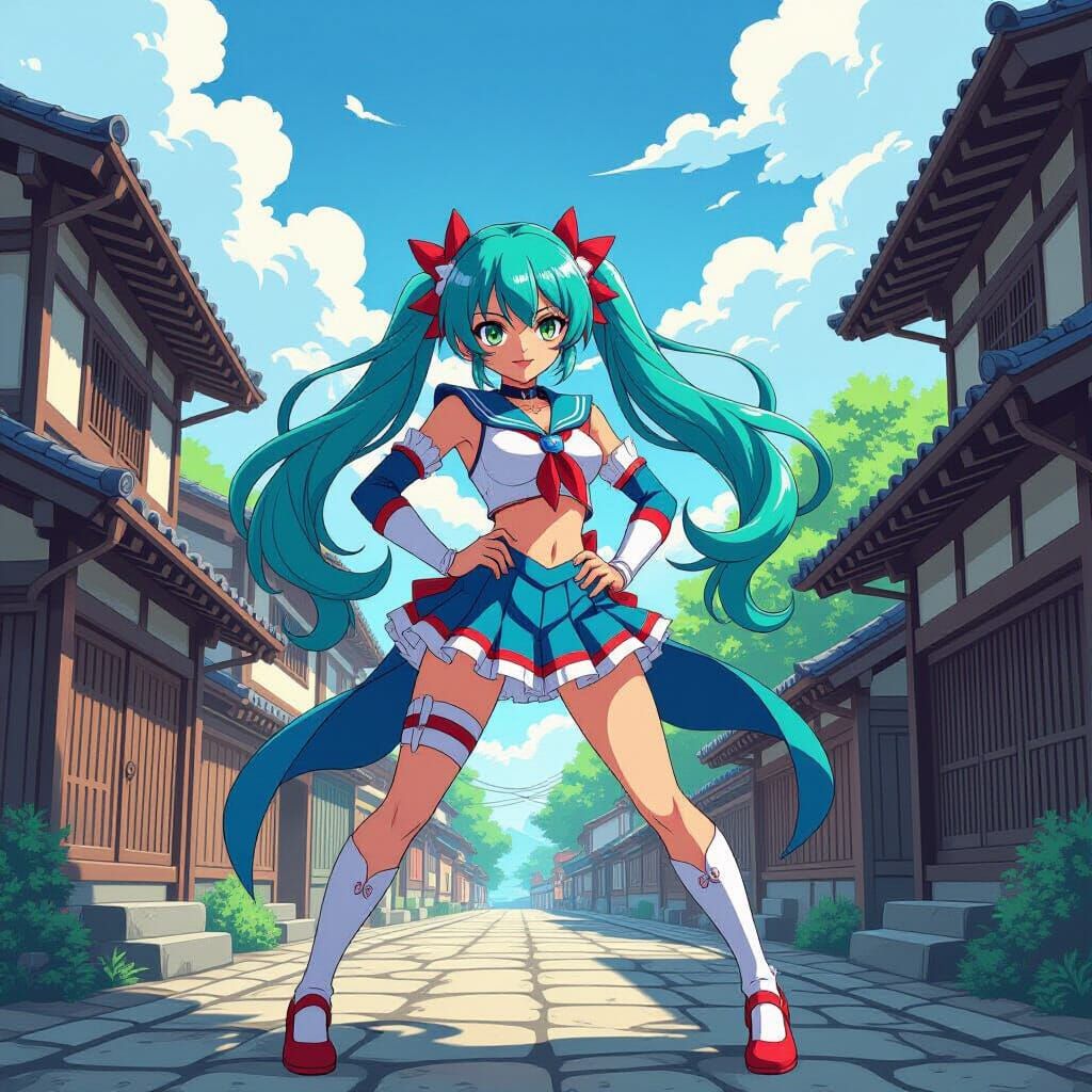 Sulfur as Anime Character in Manga Style