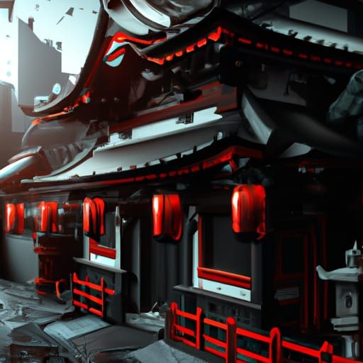 Japanese Temple in New York: Digital Matte Painting