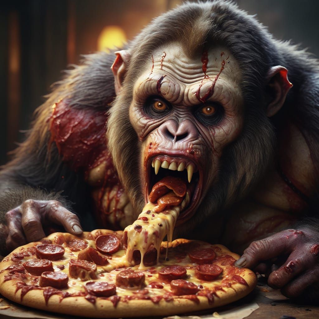 Morbidly Obese Zombie Monkey Clown Feast
