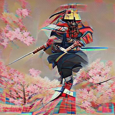 Anime Samurai Warrior in Action