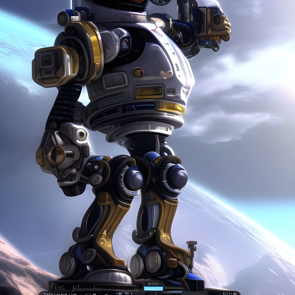 Epic Space Pirate on Top of the World in 8K