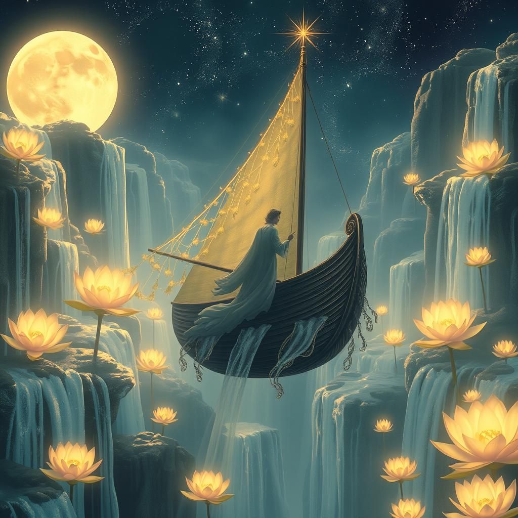 Eärendil and Elwing in Dreamscape, Ethereal Art