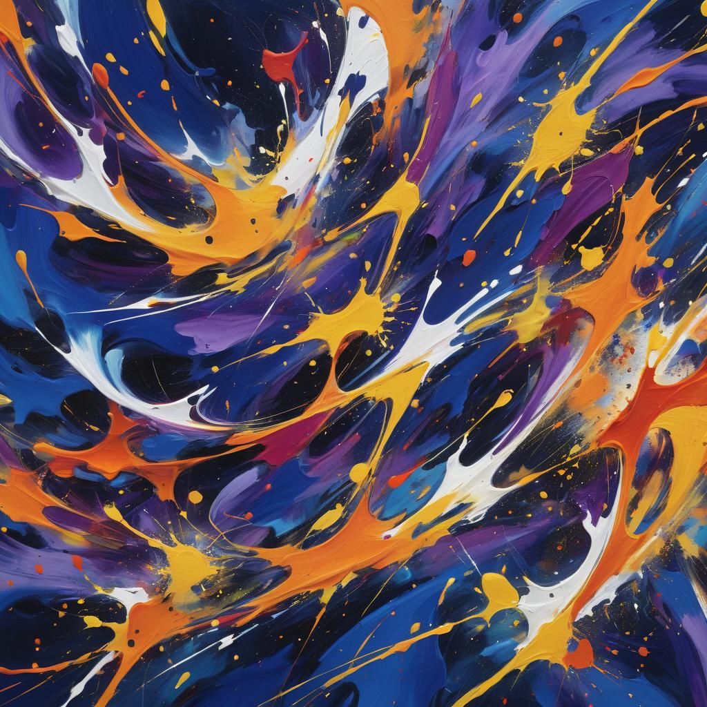 Abstract Expressionism: Swirling Shapes in Motion