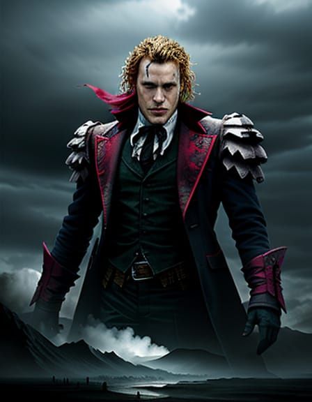 Dramatic Heath Ledger Digital Matte Painting