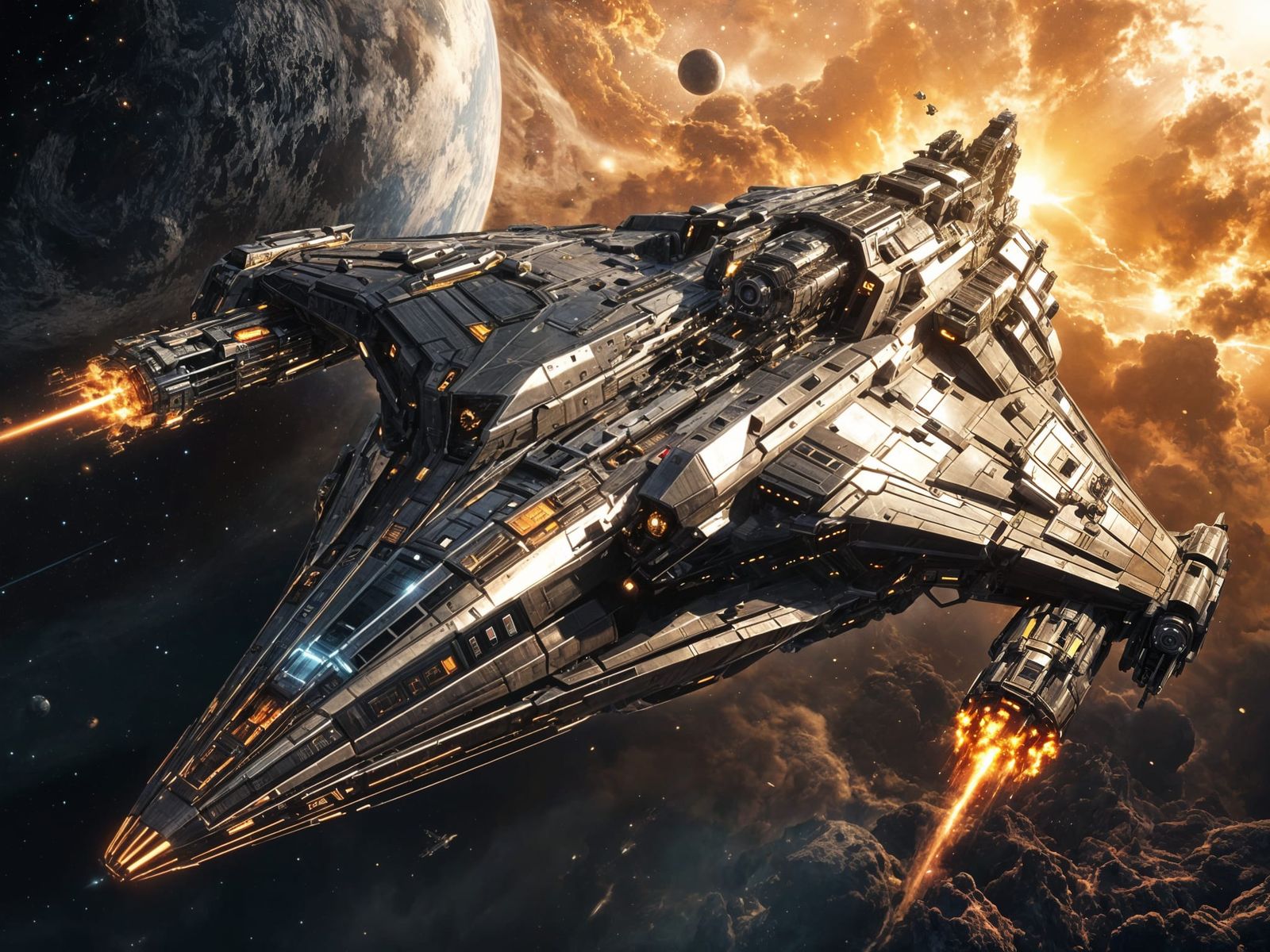 Giant Spaceship to New World: Cinematic Sci-Fi