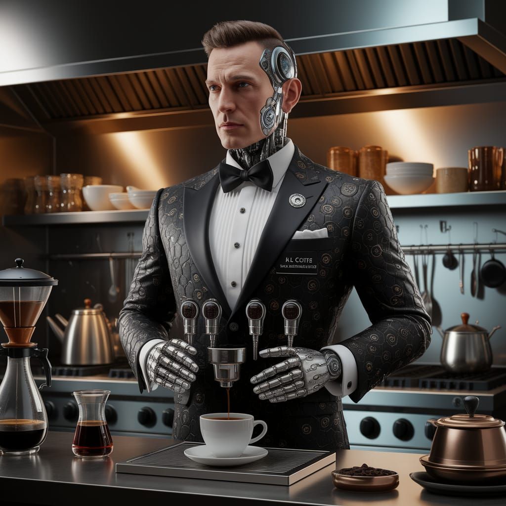 Mr. Coffee: Robot Barista in Chef's Kitchen