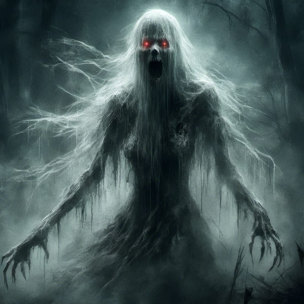 Ethereal Anime Spirit in Detailed 3D Rendering