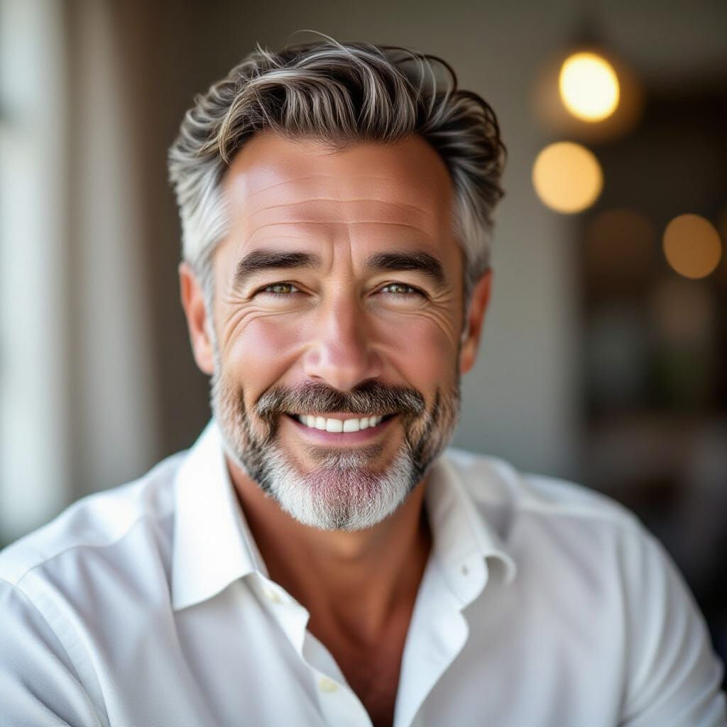 Bold 70-Year-Old Grandpa LinkedIn Profile Picture