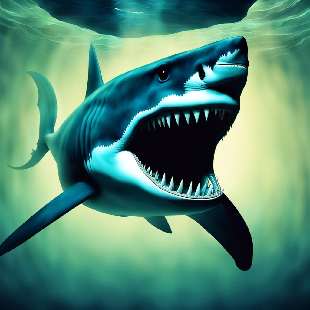 Megalodon Hologram: Extinct Giant Shark