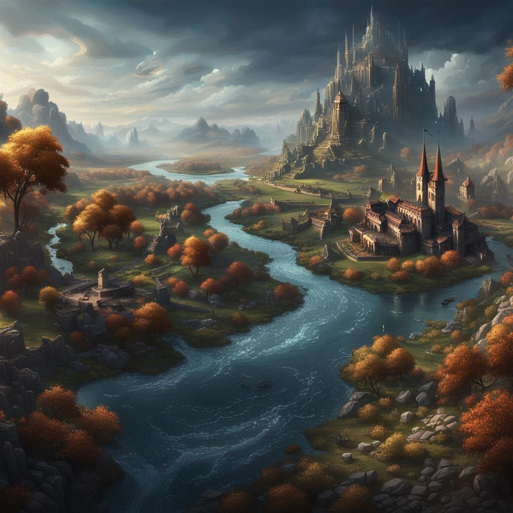 The River Ptolomae: Detailed Matte Painting