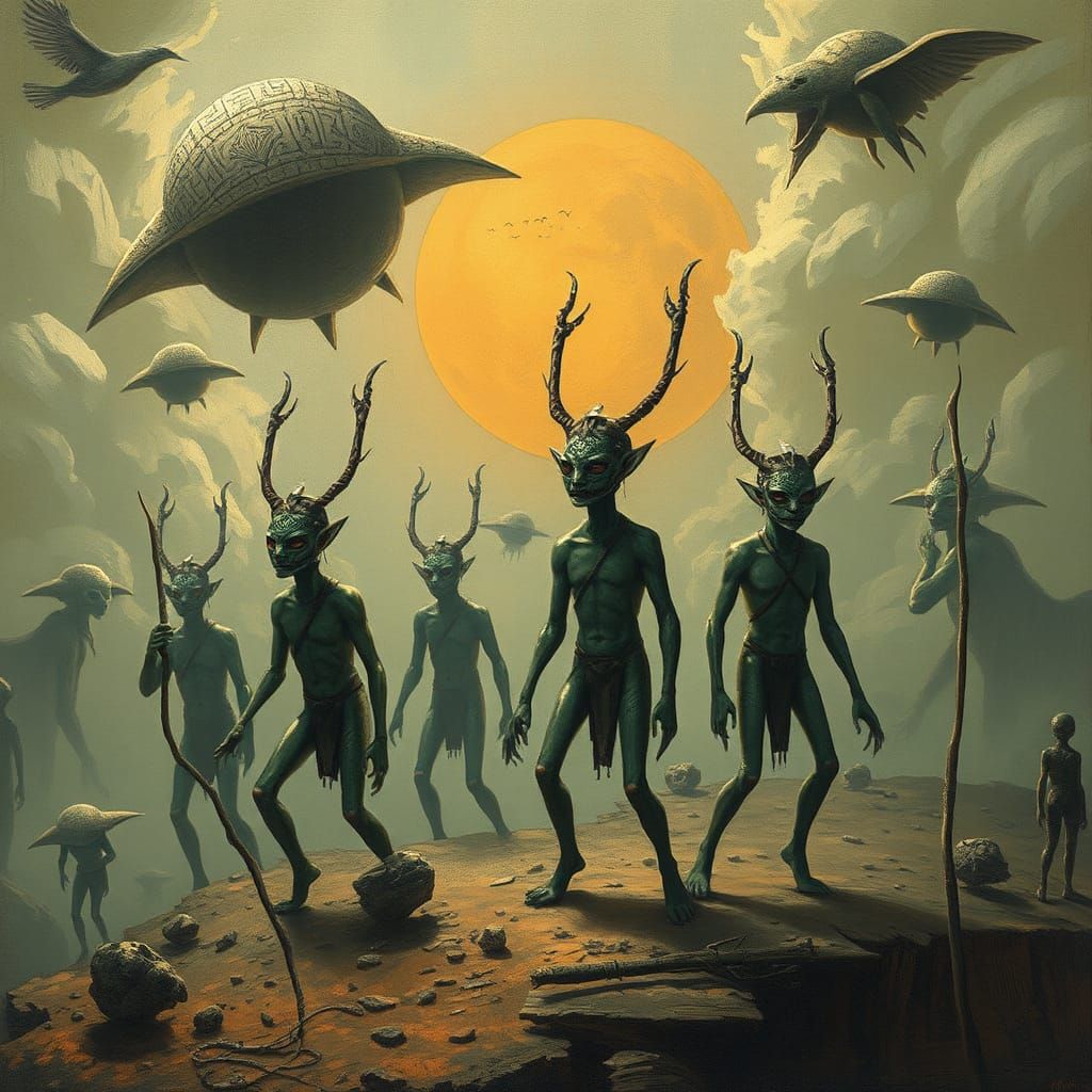 Pre-Adamic Beings in a Whimsical Civilization