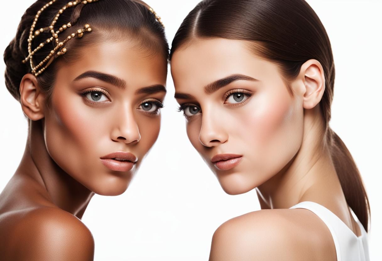 Ethnic Woman Portrait: Isolated Beauty in Stock Photo