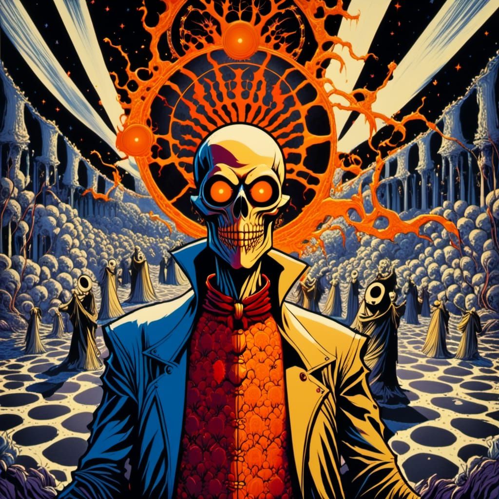 Hastur, Tentacled God in Tim Burton Style