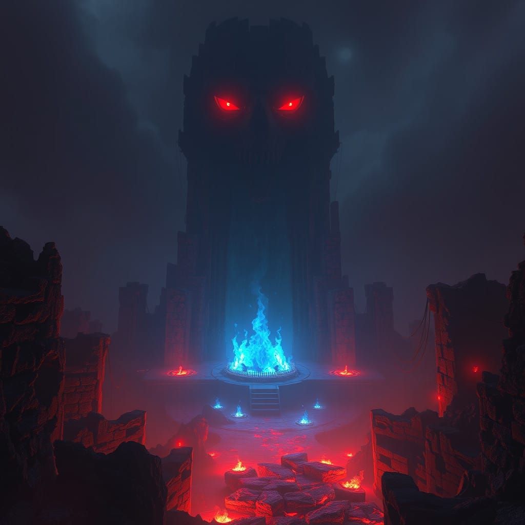 Ancient, Crumbling Underworld Looms in Eternal Twilight