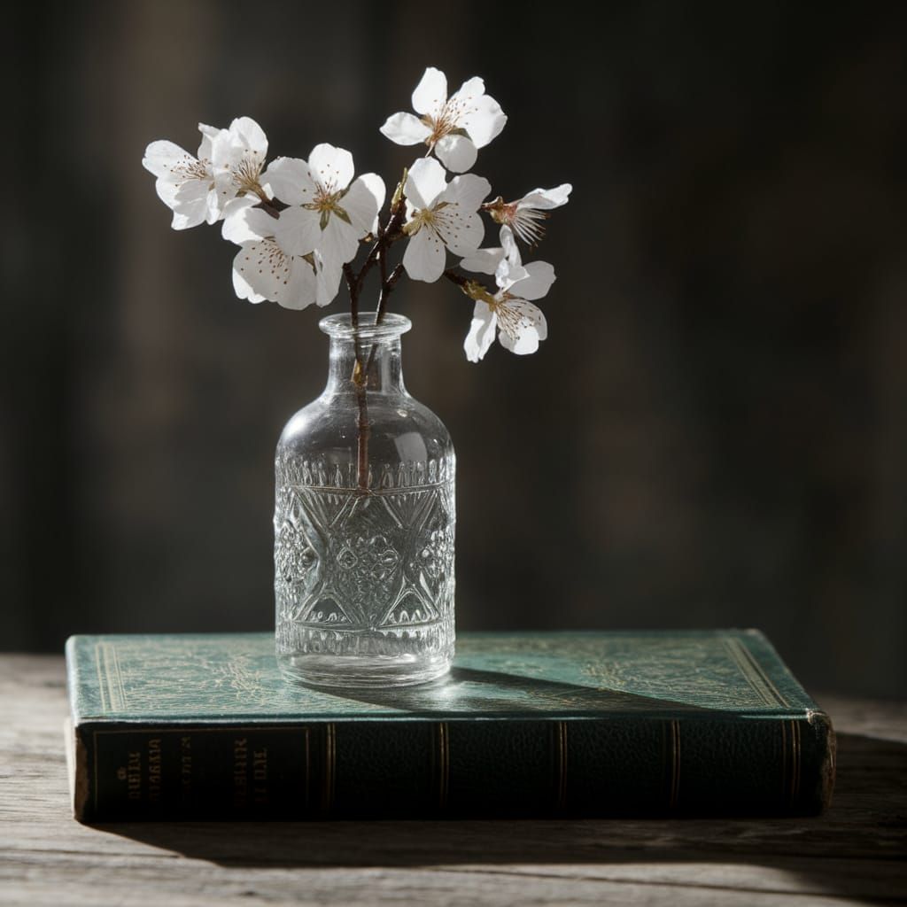 Vintage Elegance with Cherry Blossoms