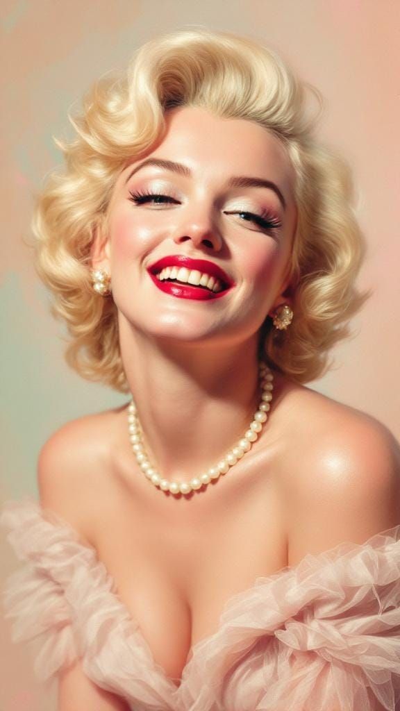 Marilyn Monroe Portrait in Contemporary Colors