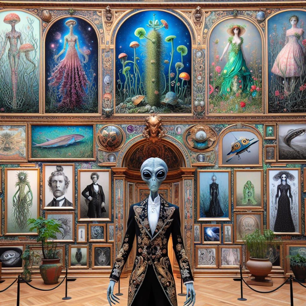 at the Intergalactic Gallery of Art hoping to find lots of interesting original inspirational human art :)