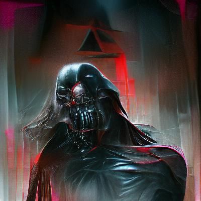 Sinister Darth Vader Digital Illustration