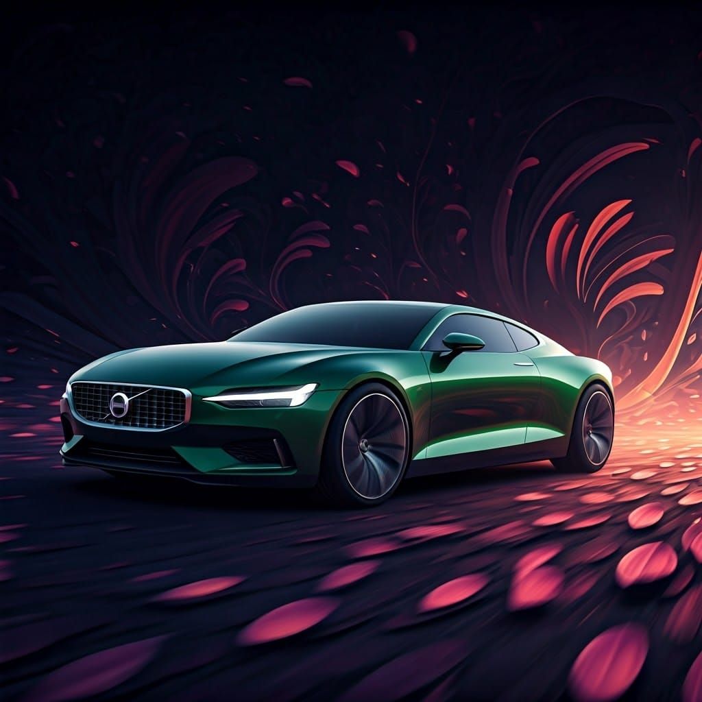 Sleek Green Volvo 740 Speeds Through Mystical Carcassonne Fi...