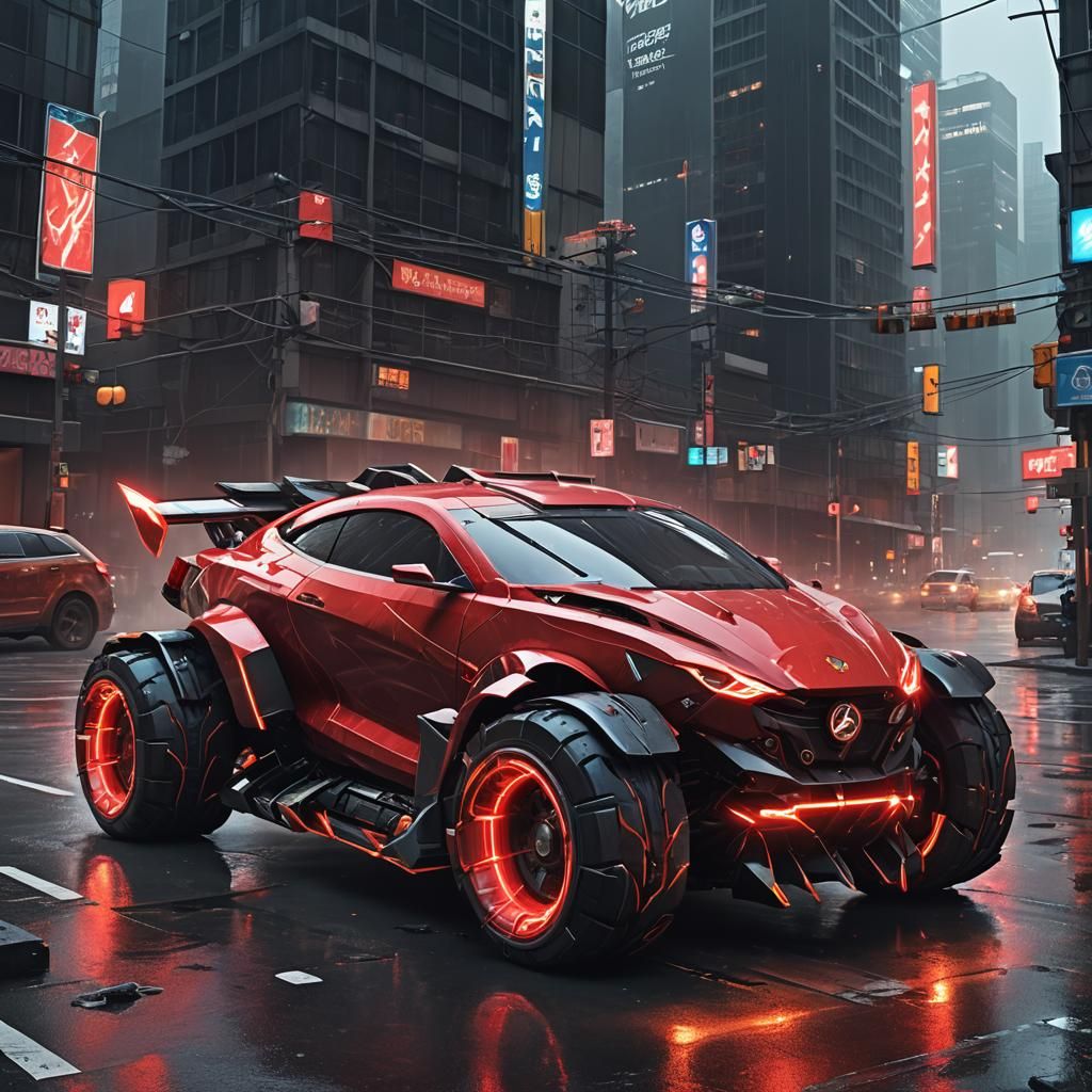 Futuristic Flash Vehicle Concept Illustration