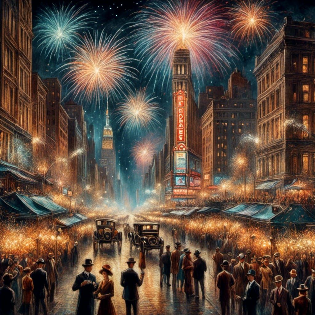 1920’s new year celebration