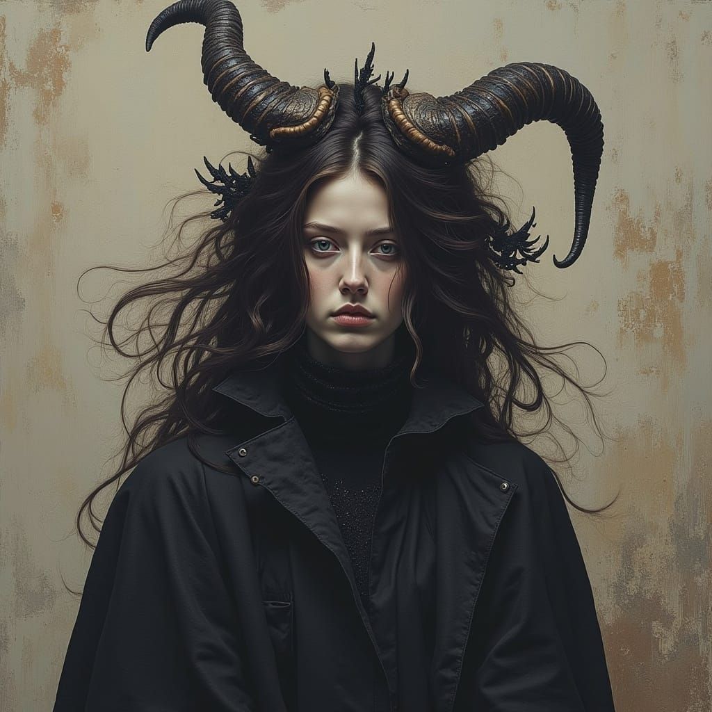 Stylized Fantasy Witch Character Portrait