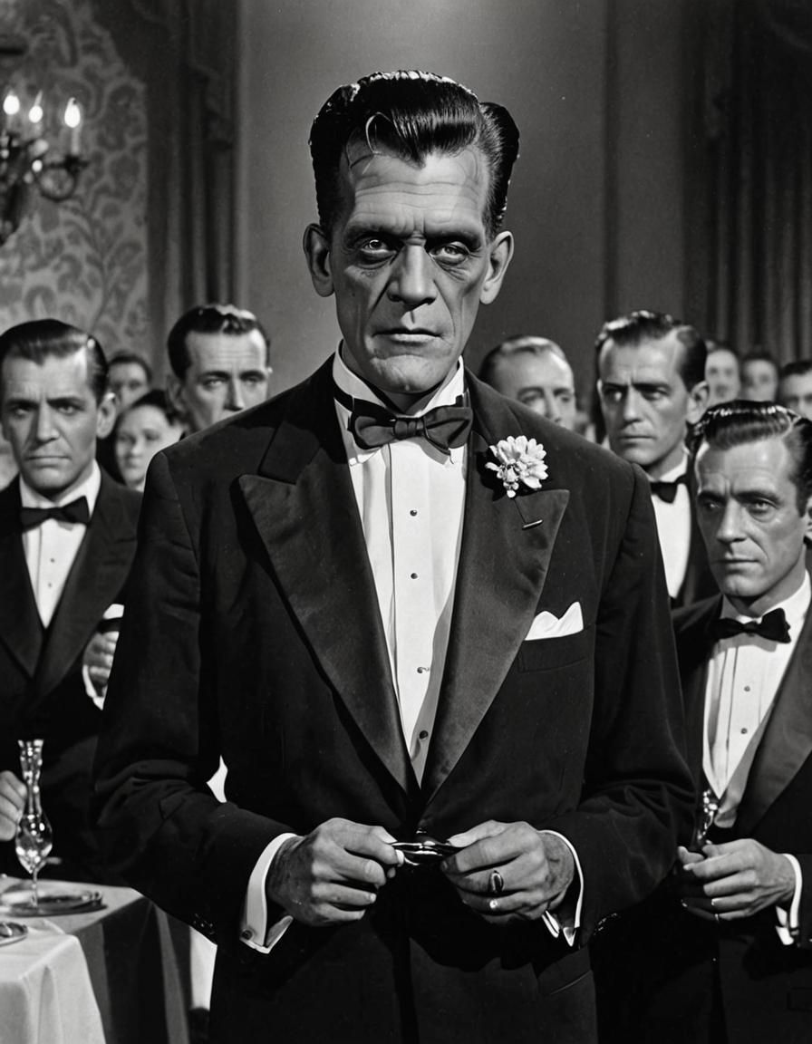 Frankenstein's Monster at 1950s Awards Ceremony