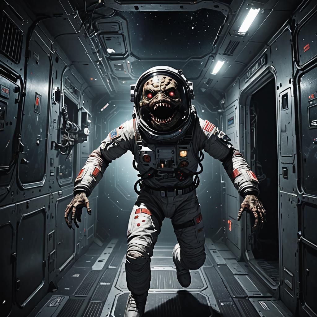 Frightening Jumpscare in Deep Space