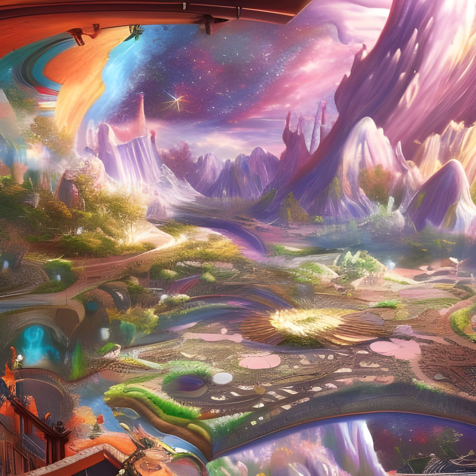 Cosmic Garden: A Retro Sci-Fi Rococo Universe