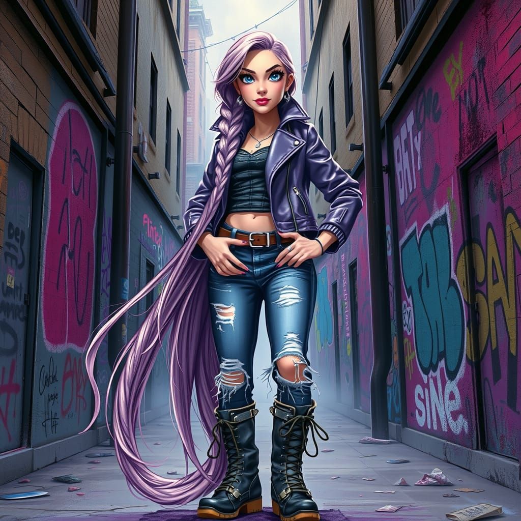 Princess Rapunzel in PuNK sTyLe ! 😵