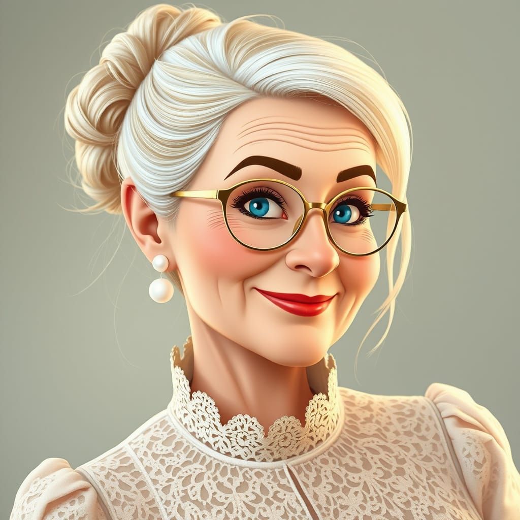 Elegant Deaf Woman in Disney-Inspired Whimsy