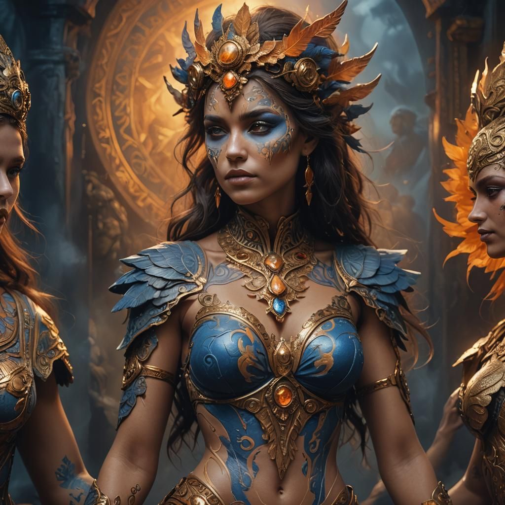 Evolving History Bodypaint: Fantasy Concept Art
