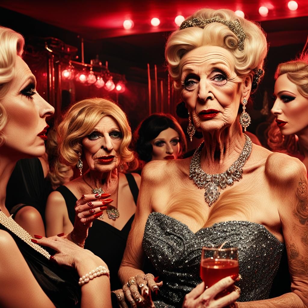 Transvestite Hen Party in a Nightclub: Concept Art